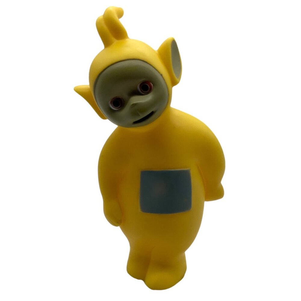 Vtg Teletubbies Laa-Laa Yellow Soft Vinyl Figure Toy La La PBS RARE